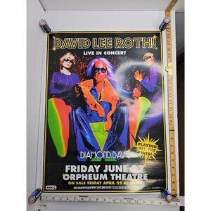 David Lee Roth Concert Poster June 27th Classic Rock 101 Vancouver Diamond Dave